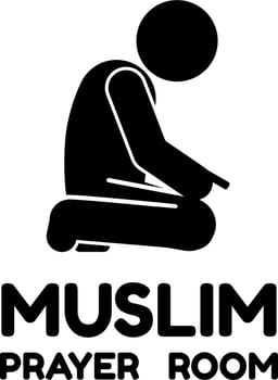 Muslim prayer place,muslim prayer room. islamic vector