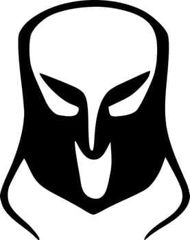 black ghost icon vector