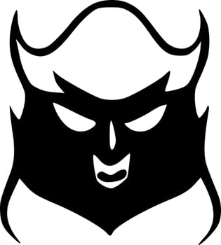 black ghost icon vector