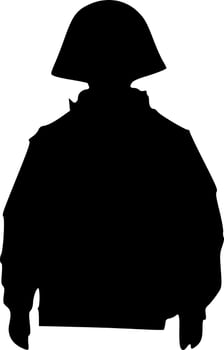 black army icon vector