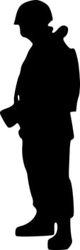 black army icon vector