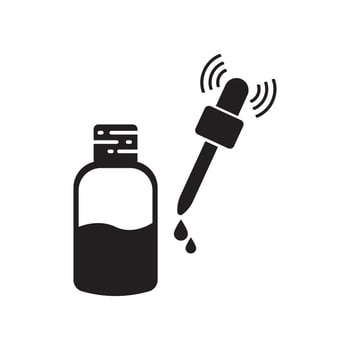 Oil serum icon symbol ,illustration design template. vector