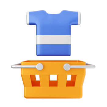 3d shopping basket online shop png