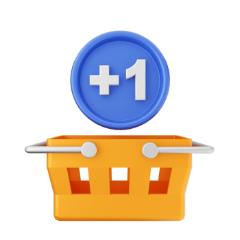 3d shopping basket online shop png