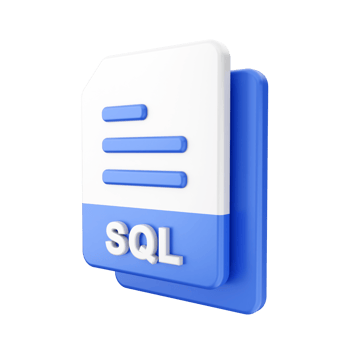 3d file SQL icon illustration png