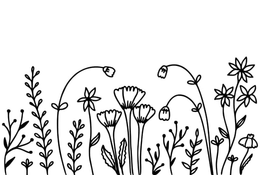Flower doodle hand drawn vector