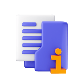 3d folder icon illustration png