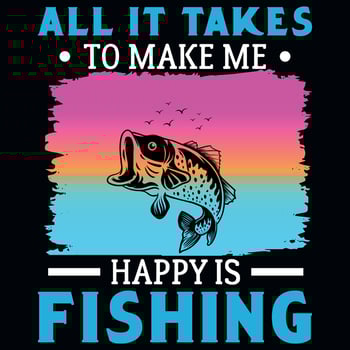 Fishing typography graphic vintages tshirt design vector