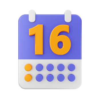 3d calendar icon illustration png