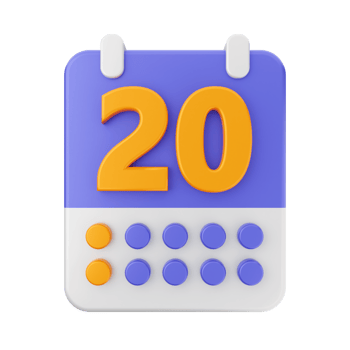 3d calendar icon illustration png