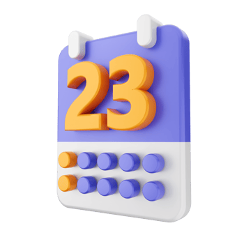 3d calendar icon illustration png
