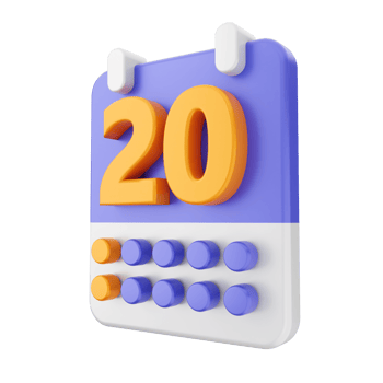 3d calendar icon illustration png