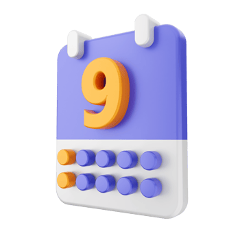 3d calendar icon illustration png
