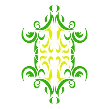 Illustration of a green lantern with a yellow flame on the theme of Ramadan, Eid al-Fitr and Eid al-Adha vector
