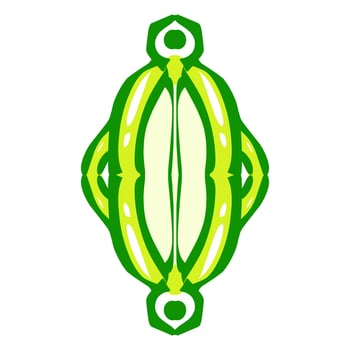 Illustration of a green lantern with a yellow flame on the theme of Ramadan, Eid al-Fitr and Eid al-Adha vector