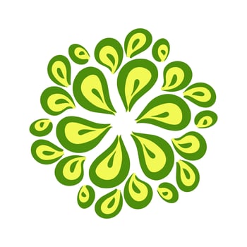Illustration of a green lantern with a yellow flame on the theme of Ramadan, Eid al-Fitr and Eid al-Adha vector