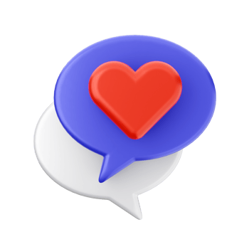 3d chat chatting icon png