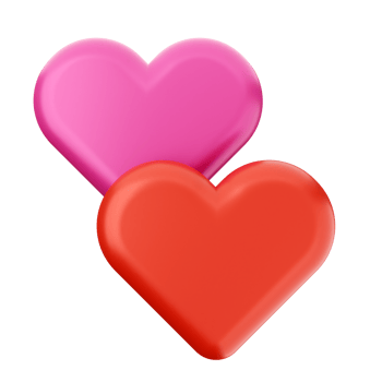 3d valentines day icon illustration love heart render png