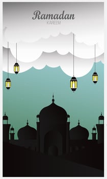 background Ramadan Kareem, vector design - Vector
