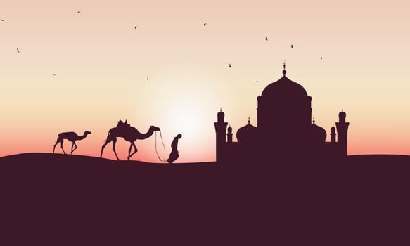 Ramadan Kareem beautiful greeting card - Vector