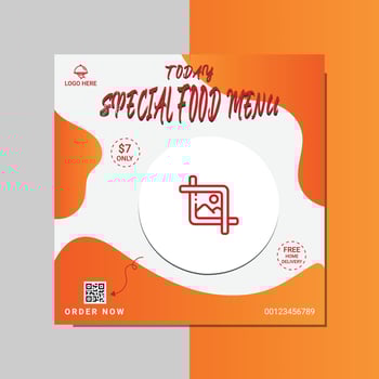 delicious food menu poster design vector