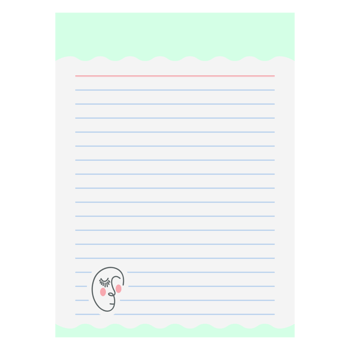 Paper Note Abstract Women Face Line Art png