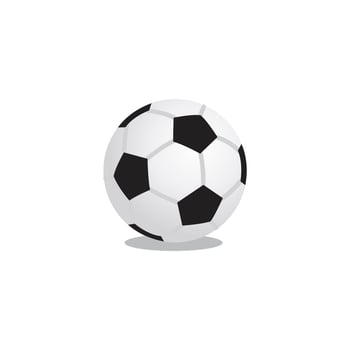 Cute funny soccer ball or football game ball cartoon kawaii character icon isolated on white background vector