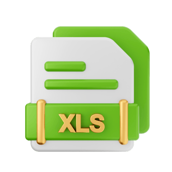 3d file XLS format icon png