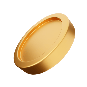 3d coin gold bronze silver icon png
