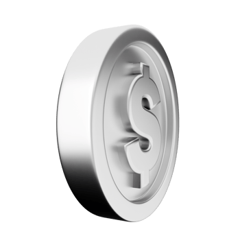 3d coin gold bronze silver icon png