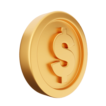 3d coin gold bronze silver icon png