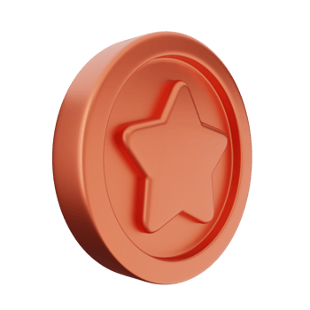 3d coin gold bronze silver icon png