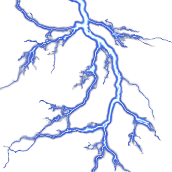 illustration of lightning strike. lightning bolt close up. thunder storm background. . png
