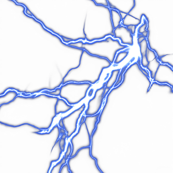 illustration of lightning strike. lightning bolt close up. thunder storm background. . png