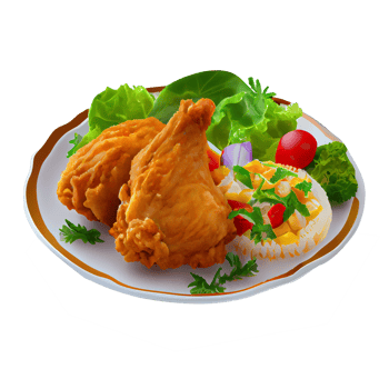 Southern fried chicken, fried chicken png transparent background