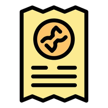 Payment bill reject icon vector flat