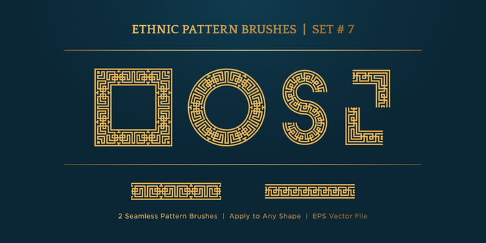 Vintage Old Greek Geometric Pattern Borders Frames, Traditional Ethnic Vector Certificate Border Frame Collection