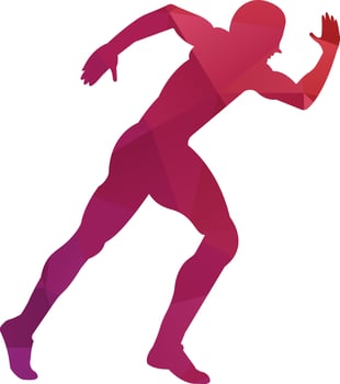 Physiotherapy treatment design template vector with people run. Colorful vector health. Physiotherapy clinic logo. Physiotherapy logo