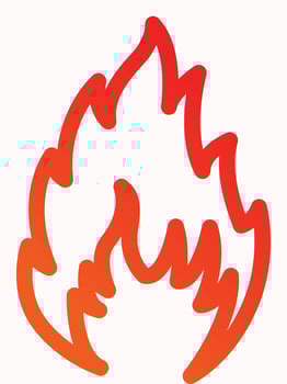 fire vector icon illustration