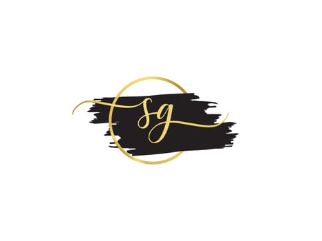 Signature Letter Sg Logo, Clothing SG Logo Letter Vector Art