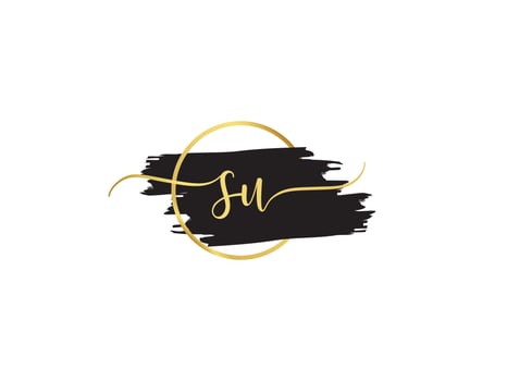 Signature Letter Su Logo, Clothing SU Logo Letter Vector Art
