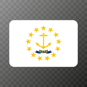 Rhode Island state flag. Vector illustration.