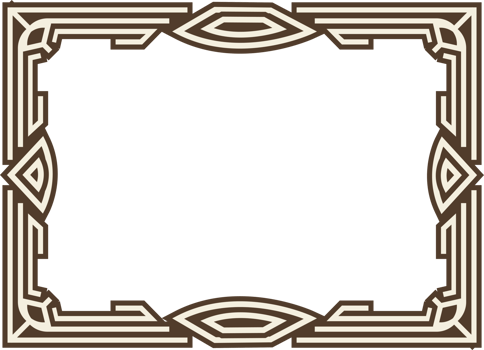 Abstract golden luxury frame. Horizontal decorative ornate frame. Vintage abstract elegant borders. PNG with transparent background