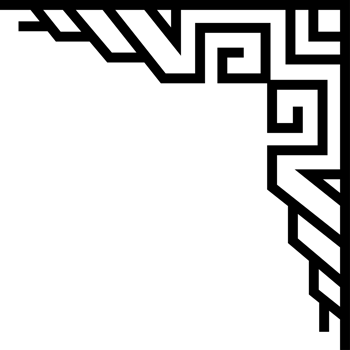 Abstract frame corner. Black frame border Ornamental. PNG with transparent background
