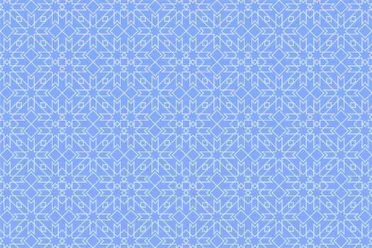 Islamic background in soft blue. Ramadhan kareem background. Eid mubarak background. Seamless geometric background. vector