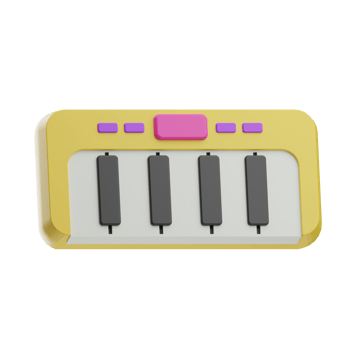 Fine Art, synthesizer, 3D Icon Illustration png