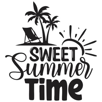 sweet summer time vector