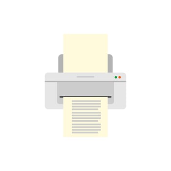 inkjet printer vector design illustration isoalted on white background