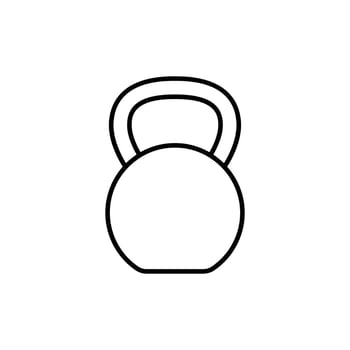 weightlifting icon. outline icon vector