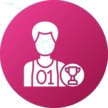 Champion Female Icon Style vector